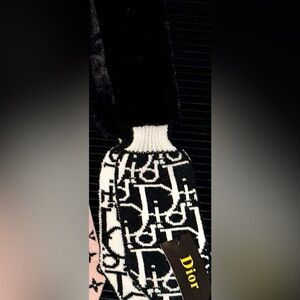 Dior Black and White Men's Scarf